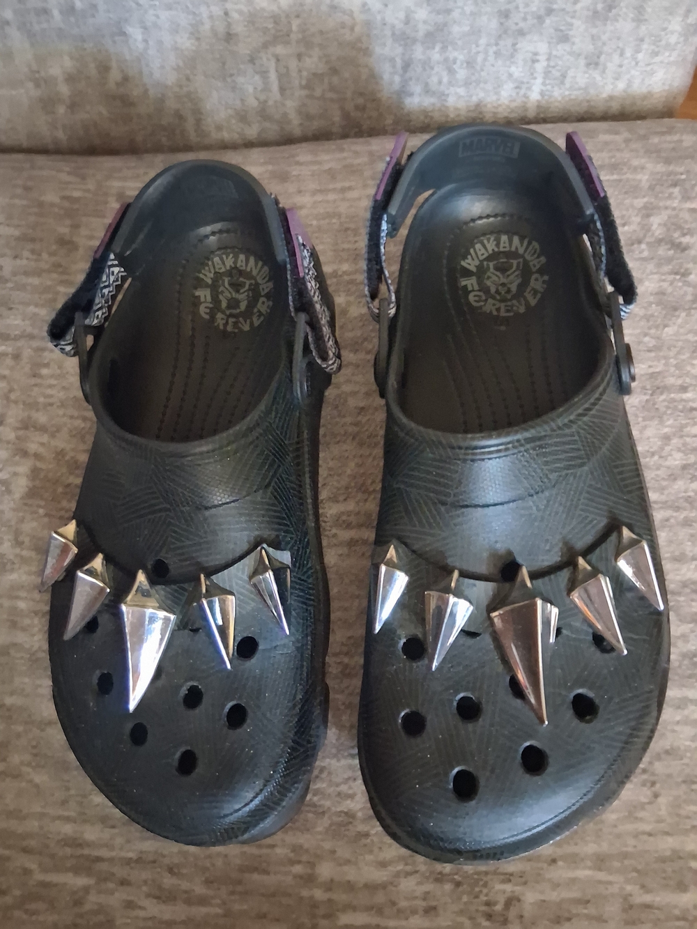 Marvel x Crocs Classic All-Terrain Black Panther Clogs - Size M9 / W11